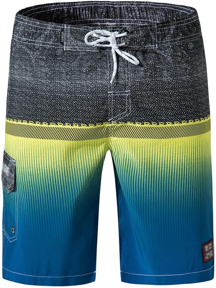 Gradient Beach Pants, Men's Surfing Pants, Men's Casual Shorts, Oversized Printed Cropped Pants