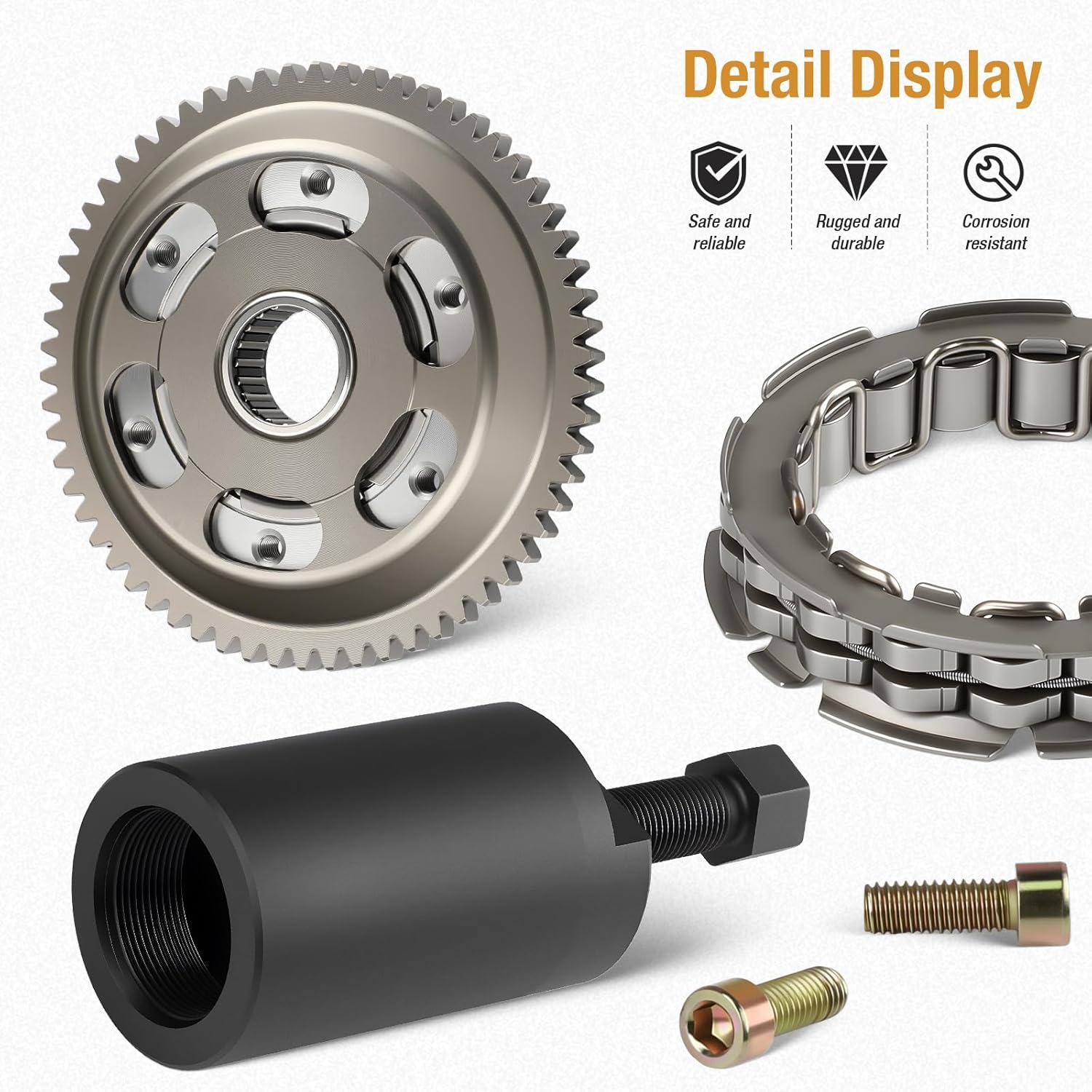 Flywheel Puller Starter Clutch One Way Bearing Gear Idler Gasket for Suzuki 2003-2014 Quadsport Z400 LT-Z400 LTZ400 12600-29810