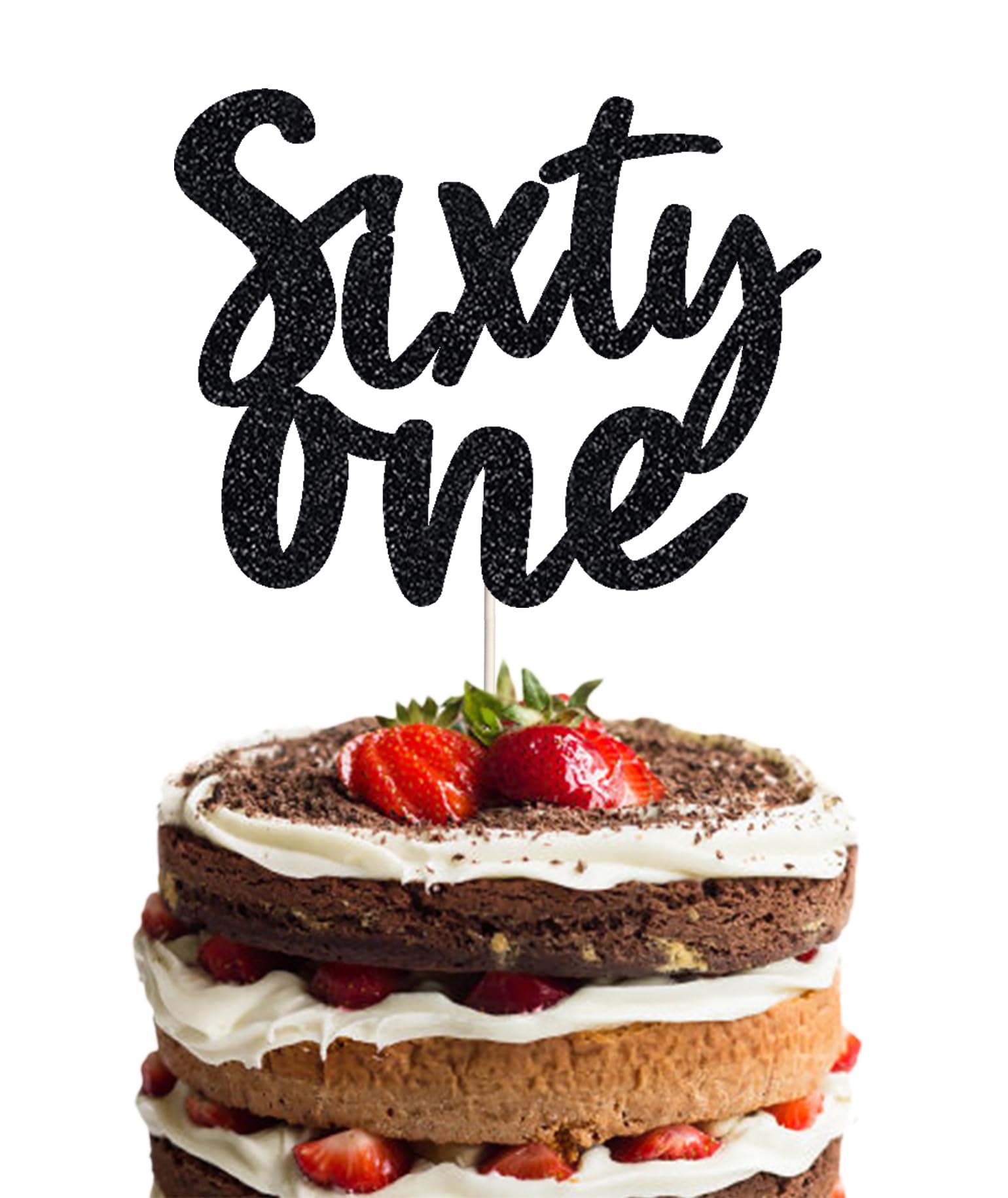 Happy 61st Birthday Cake Topper Sixty one Birthday Cake Toppers, 61st Cake Topper for Men,61 Cake Topper For Women, 61st birthday decorations,61st Birthday Cake Topper