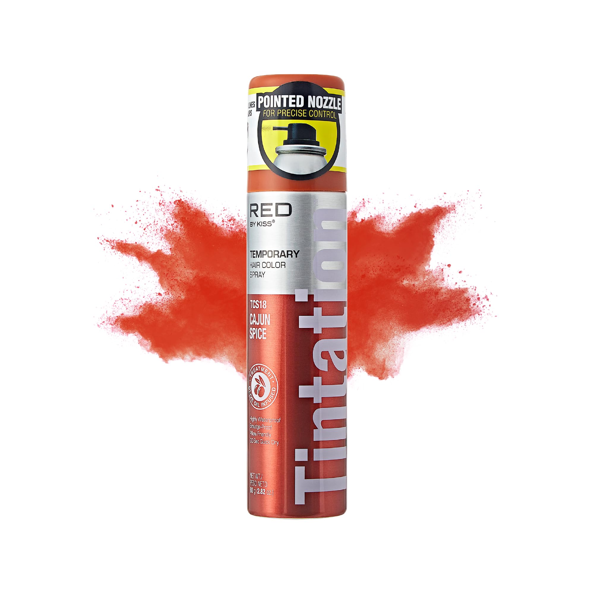 Amazon.com : Red by Kiss Tintation Temporary Hair Color Spray 2.82