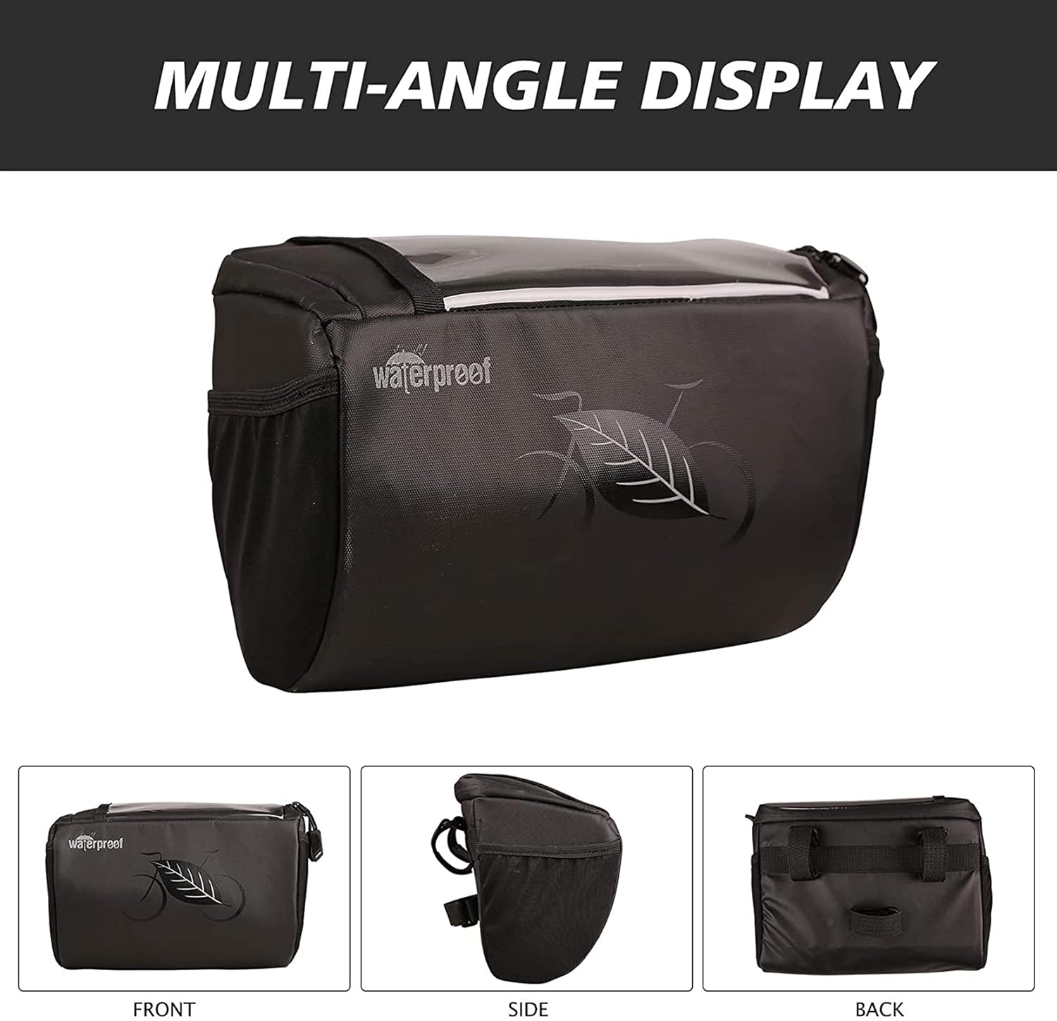 Bicycle Handlebar Bag Bicycle Bag Front Beam Bag Mountain Bike Bag Mobile Phone Bag Bicycle Handlebar Bag(2 Pcs)
