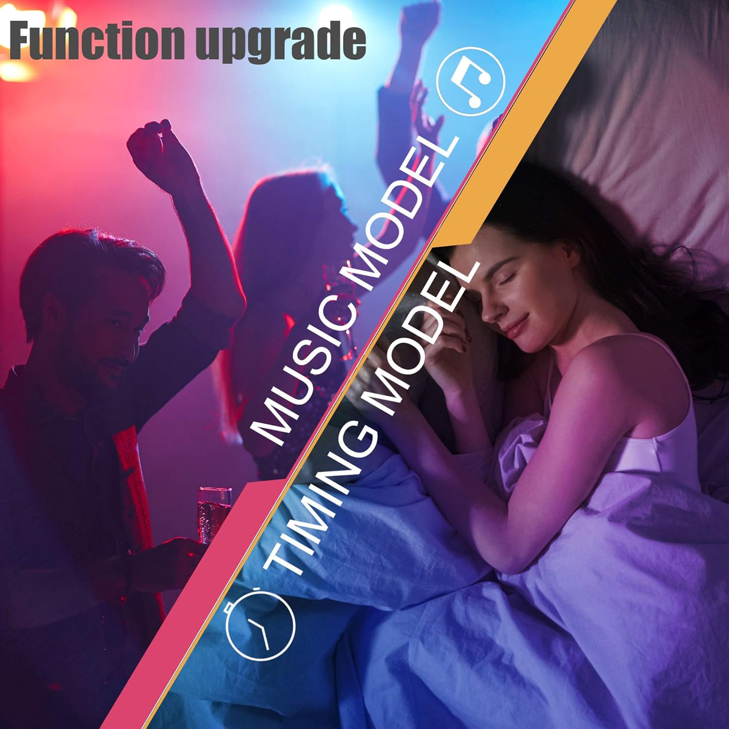 maylit 16.4ft RGB LED Strip Lights for 65-75in TVs, Bluetooth Music Sync, USB Bias Lighting Kit with Remote Control - 5050 LEDs for Room and Bedroom Decor