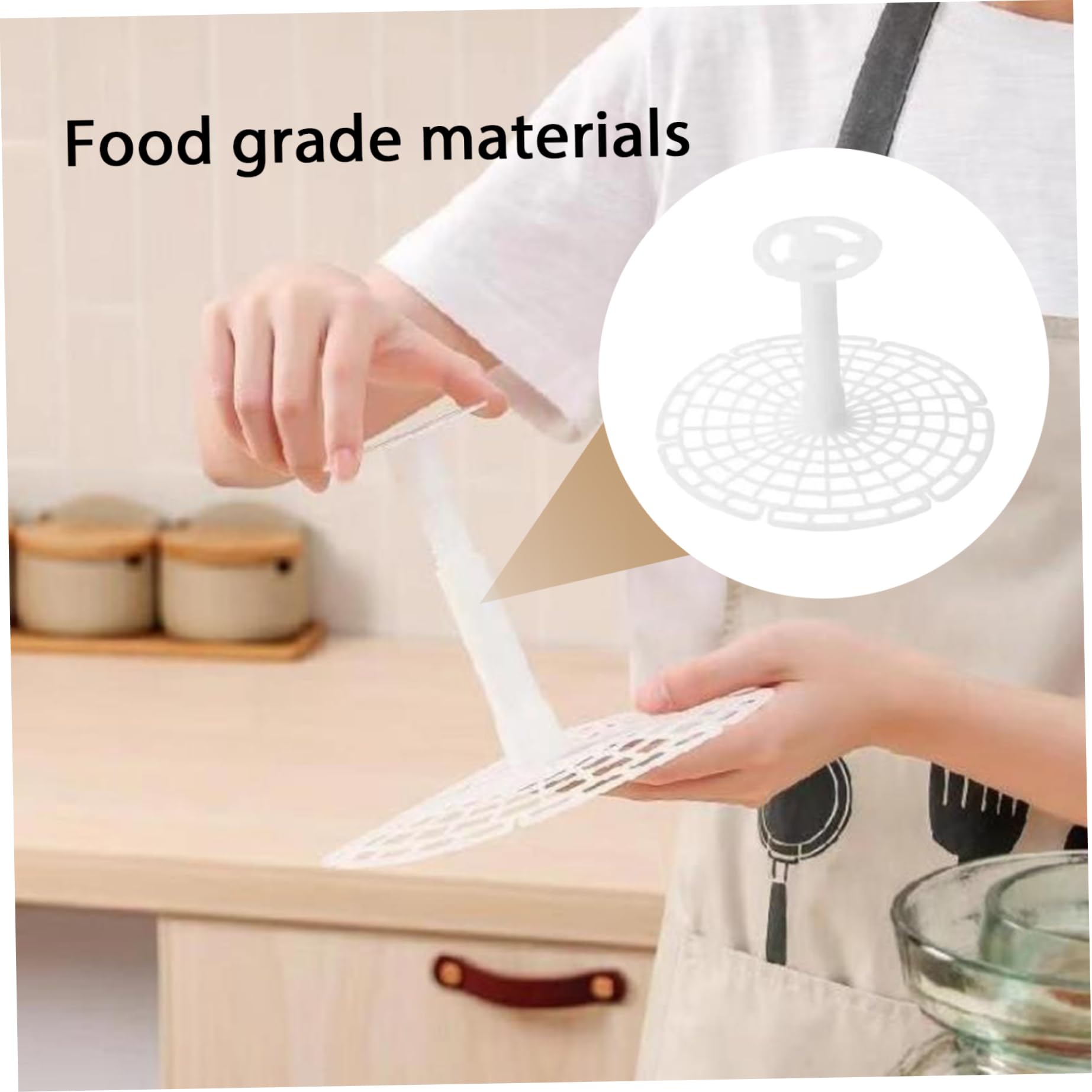 Press Plate 7.5 Inch Fermentating Weight for Pickled Foods, Mason Jar Fermentation Kit with Handle for Kimchi Vegetables Canning Supplies Press Fermentation Kit Mason Jar Ferment