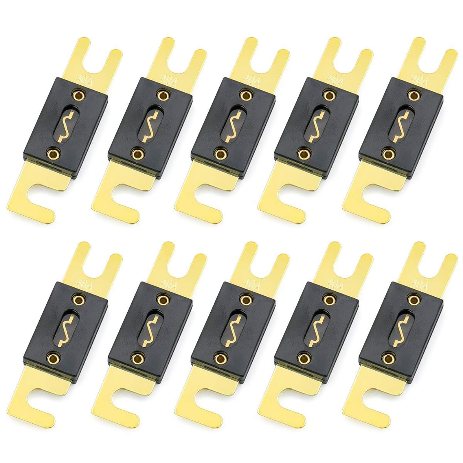 Baomain 3-Pack 40A ANL Fuse Bulk Value Pack with Gold-Plated Terminals for Car Audio, Amplifier, Truck, Boat, RV - 12V/24V Circuit Protection — view 24