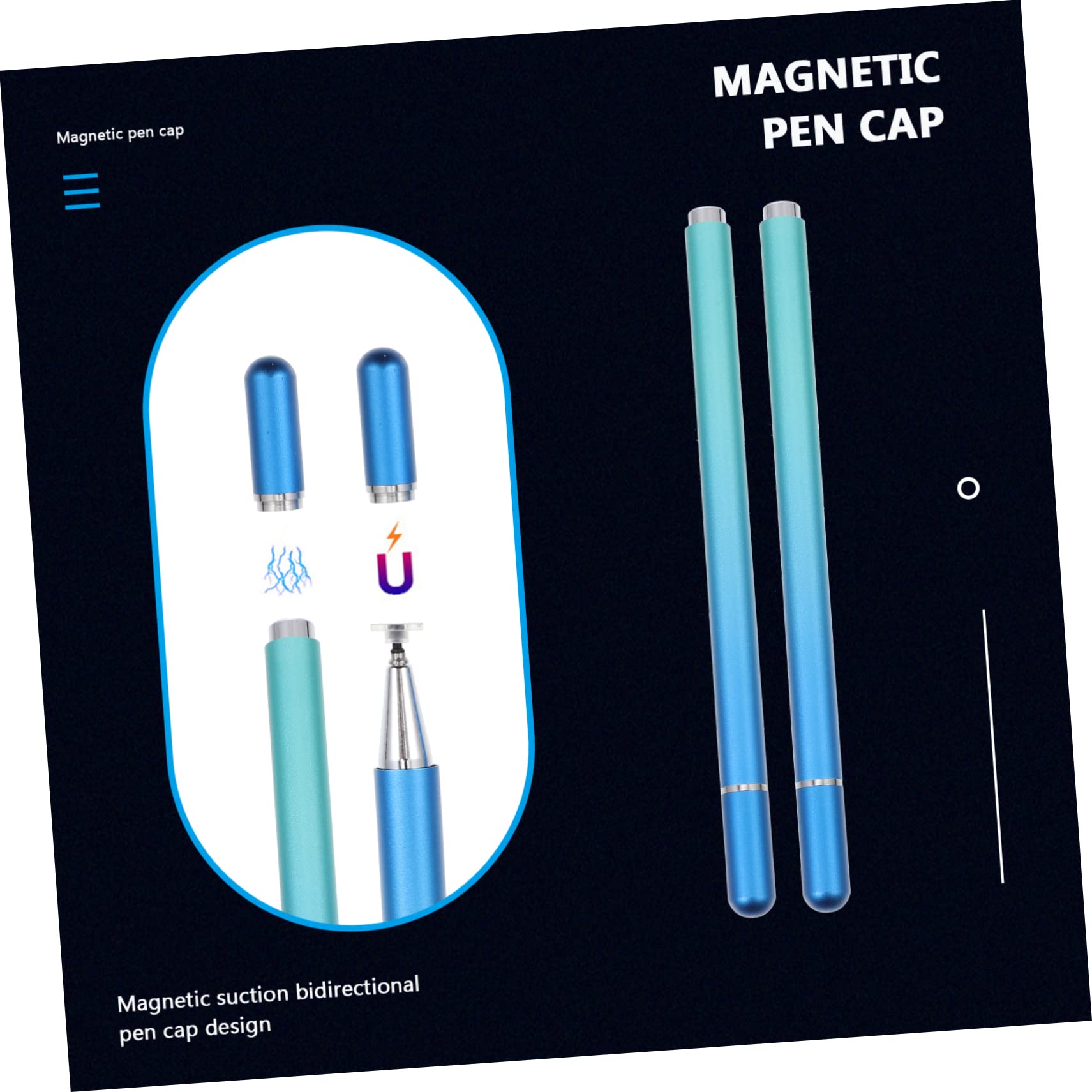 Uonlytech 3pezzi Penna Capacitiva Multi-funzione Per Pennino Per Tablet e Smartphone Scrittura e Comfort Gradiente Compatibile Con e Cellulari
