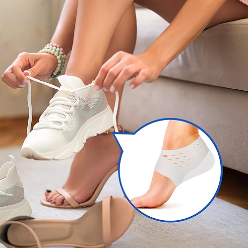 Miniatura 5 de Healifty Aumento de altura Suelas Tacones Manga Gel Altura del talón Elevadores invisibles Soporte de arco Almohadillas Protectores de talón Cojín
