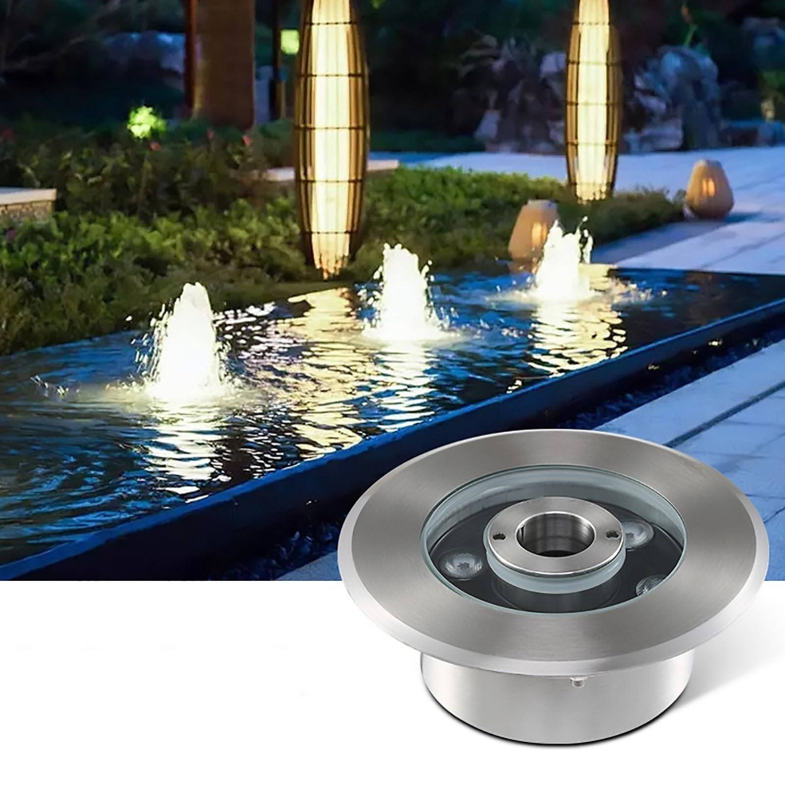 LED噴水ライト - 12V / 24V水中池スポットライト、IP68