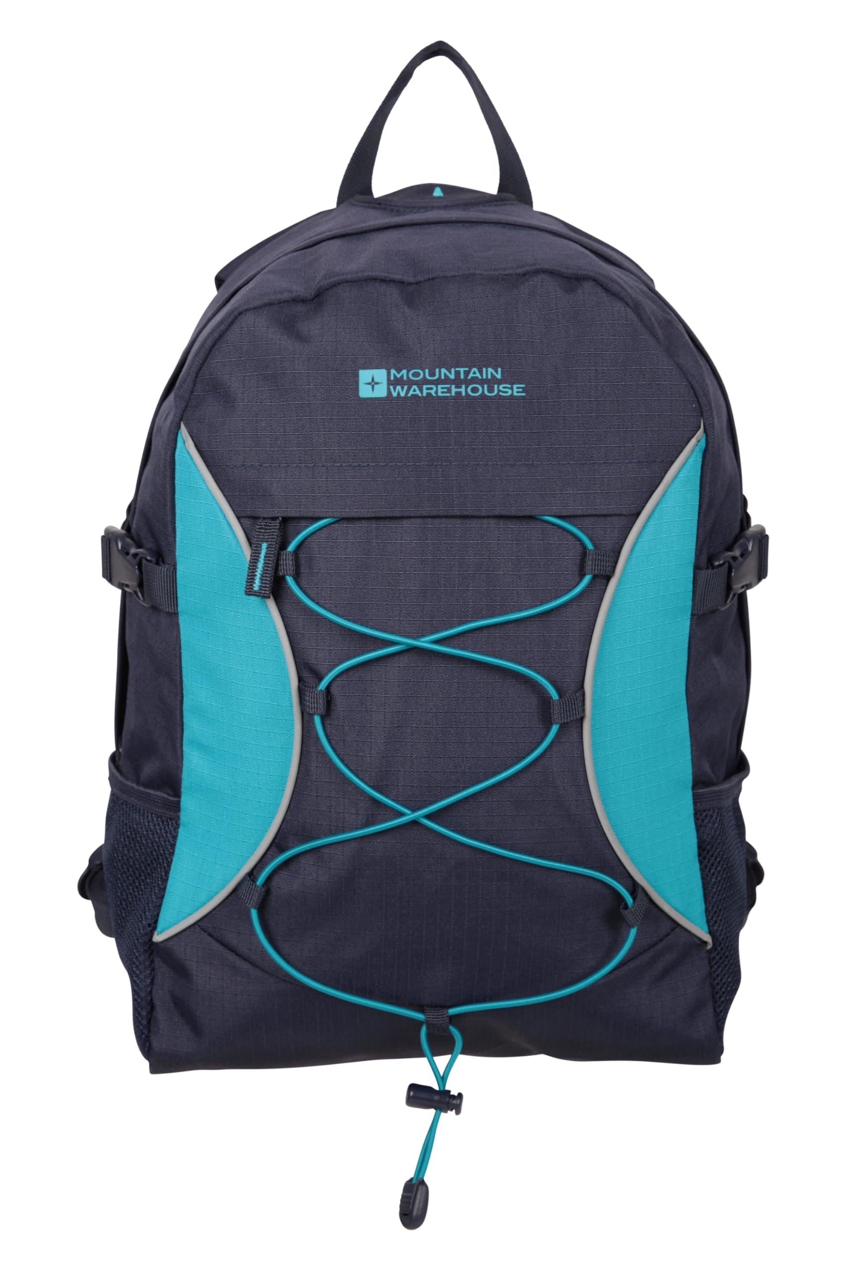 Mountain Warehouse Bolt 18L Backpack - Ripstop Rucksack, Compression Straps Bag - For Travelling Teal