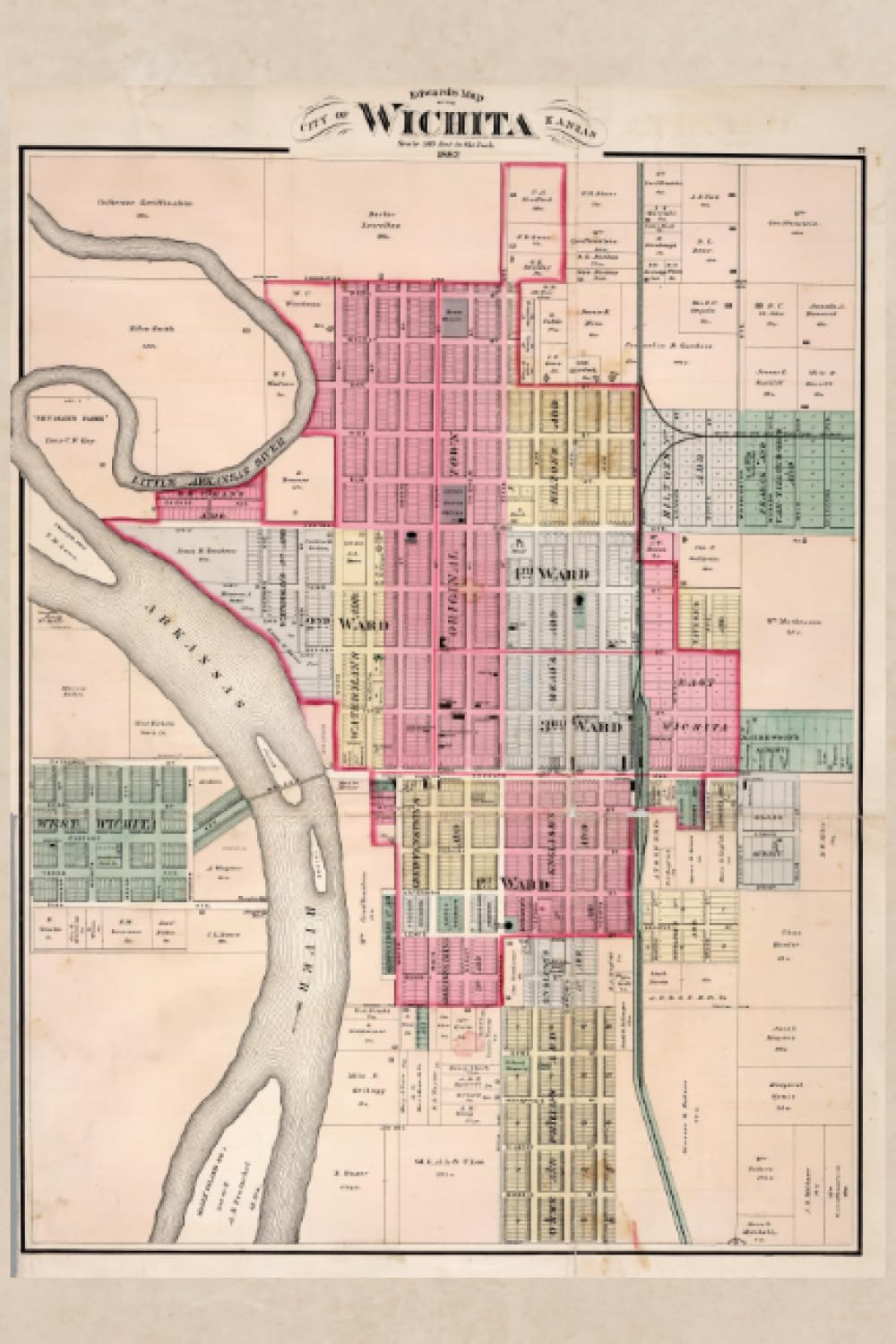 Wichita Map Journal: Vintage Map Notebook