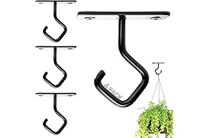 AJART Ceiling Hooks for Plants: Effortless Plant-Hanging Solution