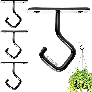 AJART Ceiling Hooks for Hanging Plants: Iron Plant Hanger for Wall Mount...