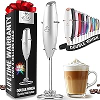 Vista 41 de Zulay Milk Boss Espumador de leche potente manual, hace espuma para latte, batidor para mezclar bebidas, café, miniespumador para capuchino, frappé