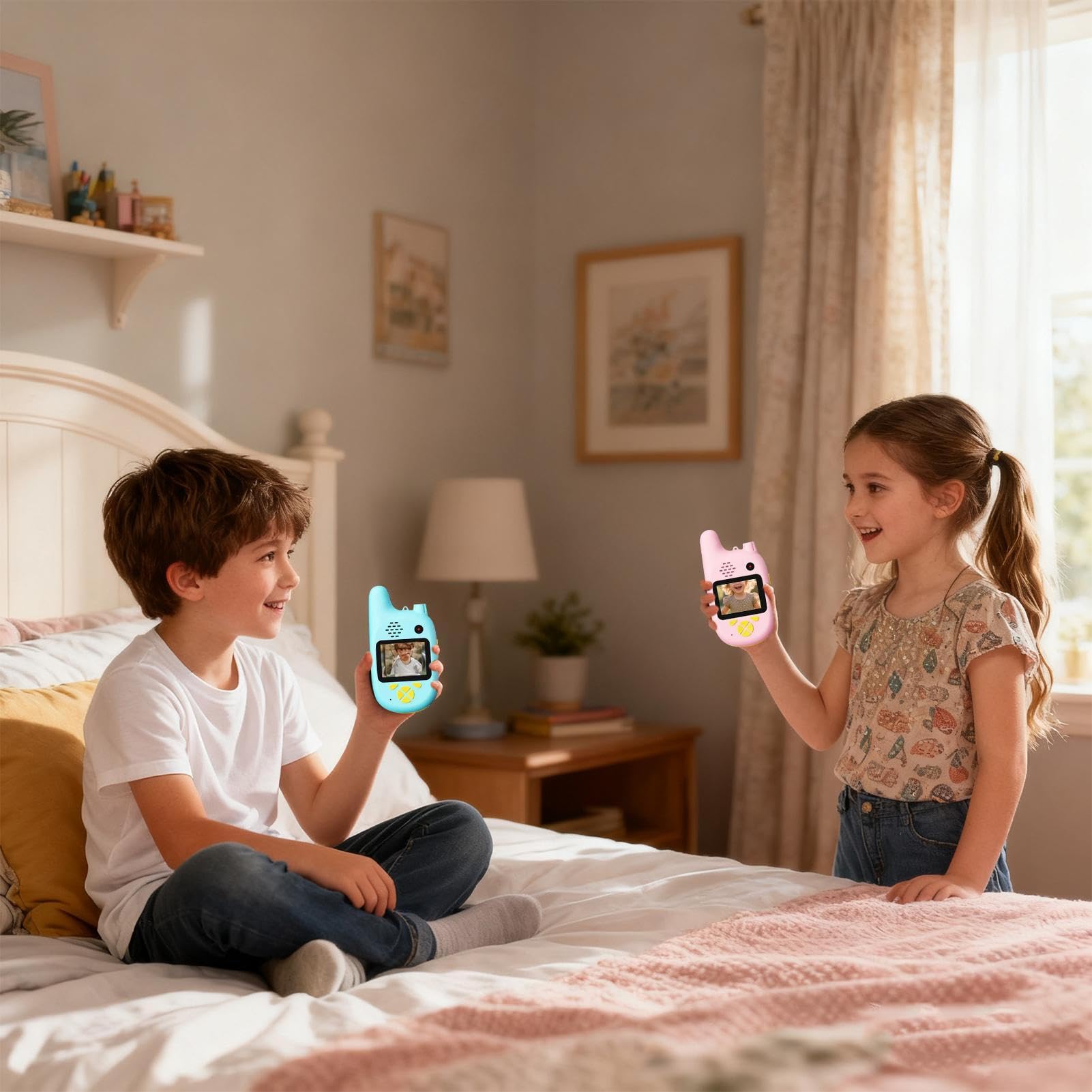 Walkie Talkies para Niños Radio De Largo Alcance Sin Cables