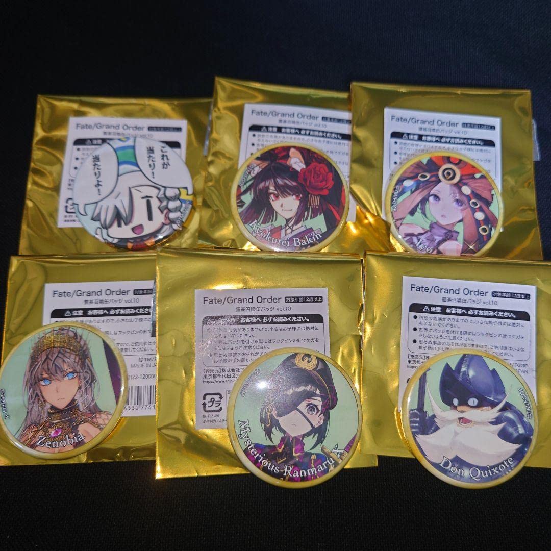 FGO 霊基召喚缶バッジ fgo 霊基召喚缶バッジセット モルガン