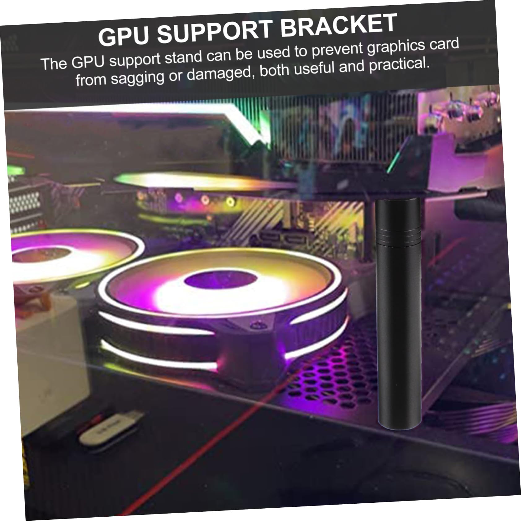 SOLUSTRE 5St Grafikkartenhalterung GPU-Unterstützung GPU-Halterung grafikkarten Halterung grafikkarte Halterung Vertikales GPU-Montageset GPU-Sag-Halterung Aluminiumlegierung