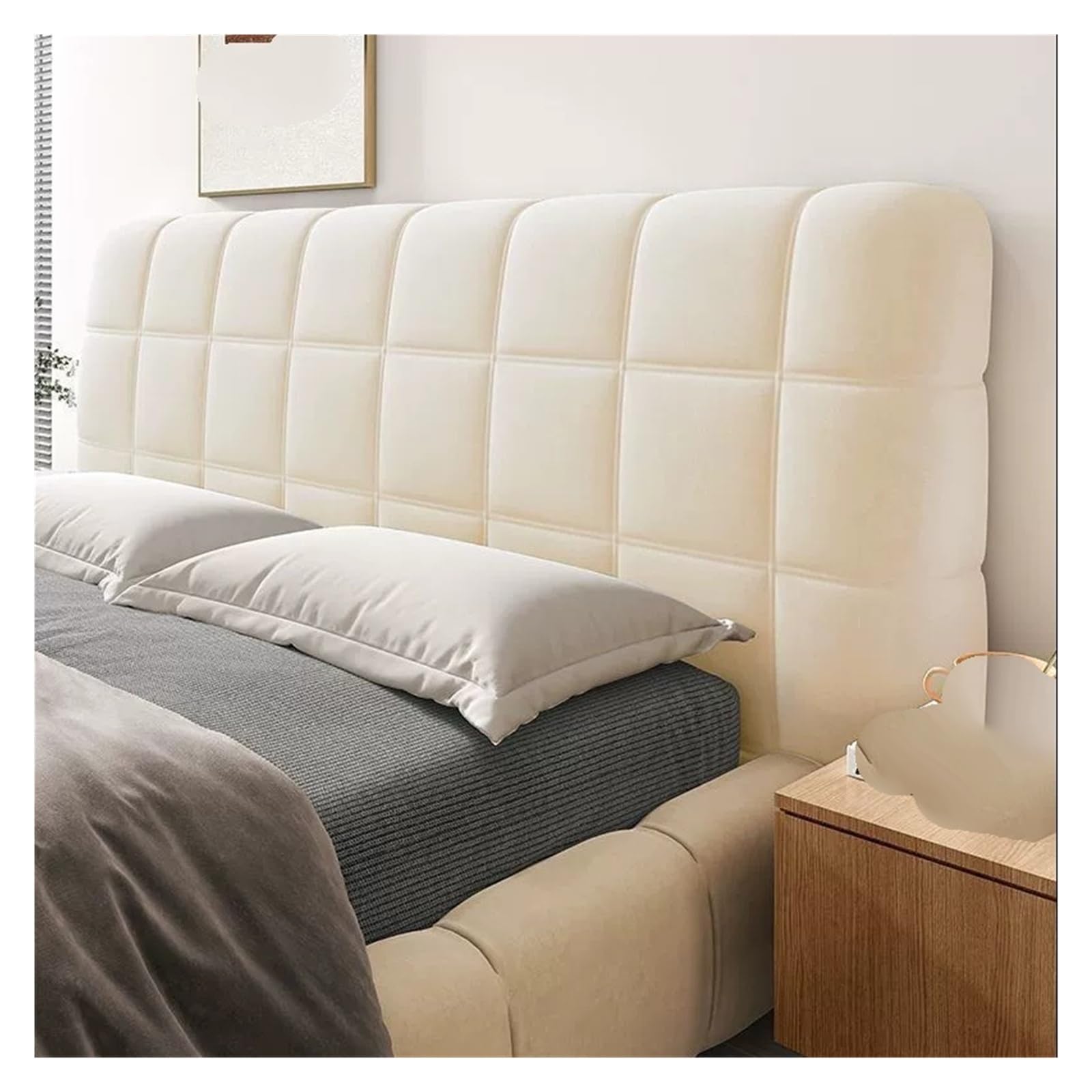 ECPGPMDLDT Stretch Bed Headboard Bed Head Cover Slipcover Backrest Cover Headboards Beds Cover Protective Universal Dustproof(E,160CM)