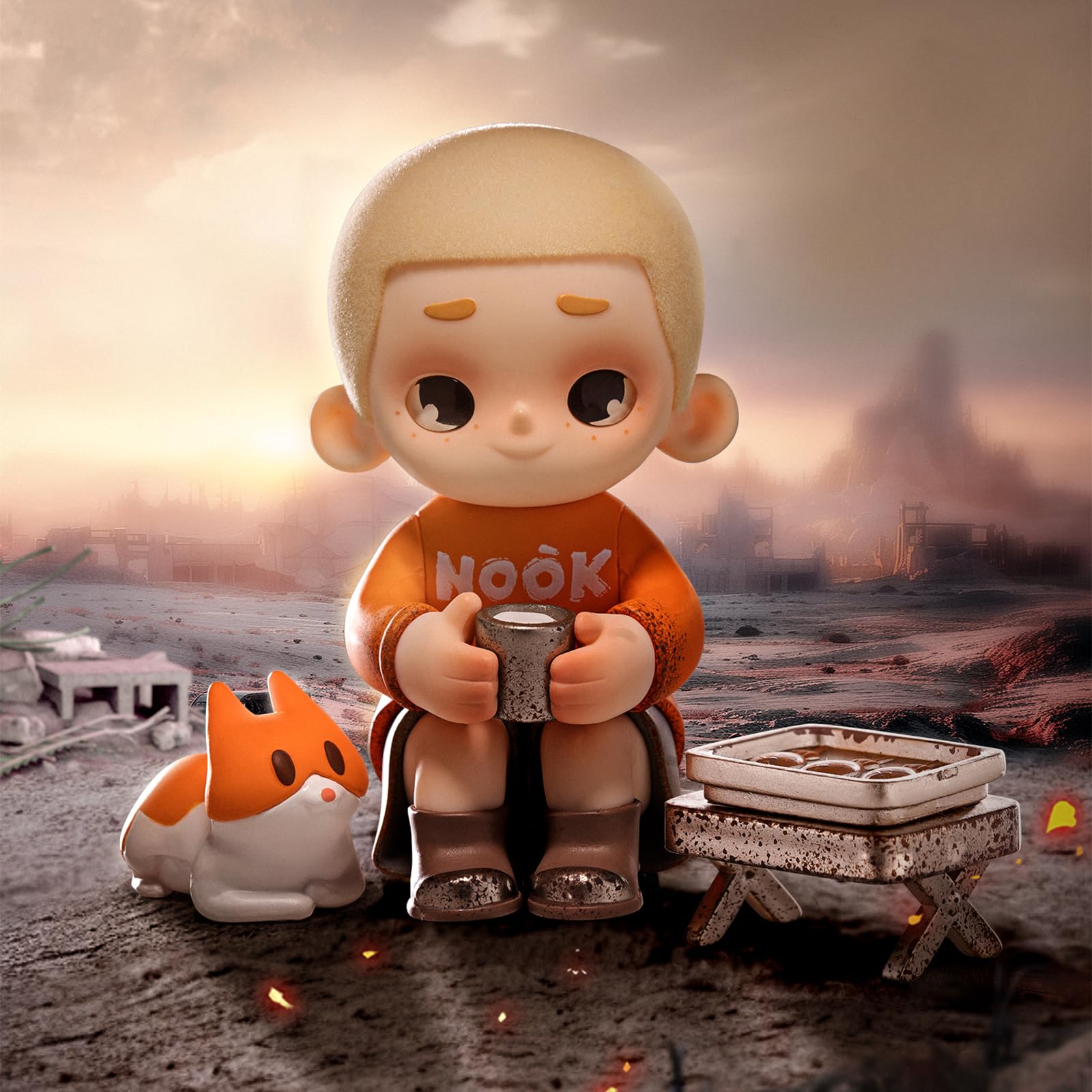 52TOYS Nook Wasteland Chibi Collectible Figure 3 Inch for Table