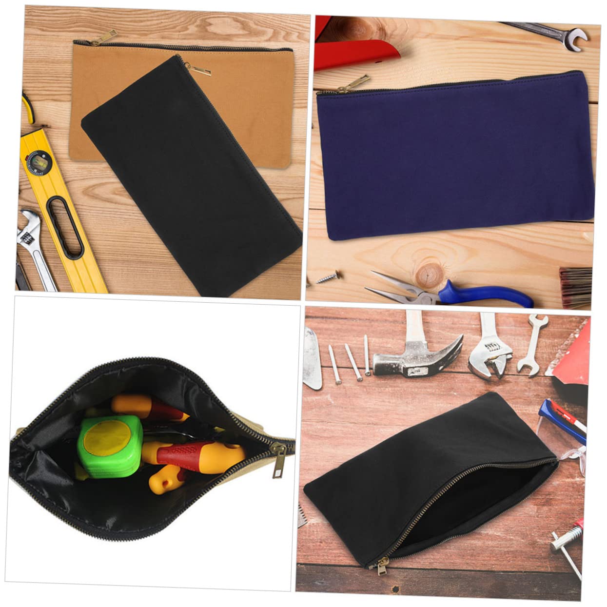 Bolsa de Herramientas Pequeña Cremallera Oxford 4 Piezas