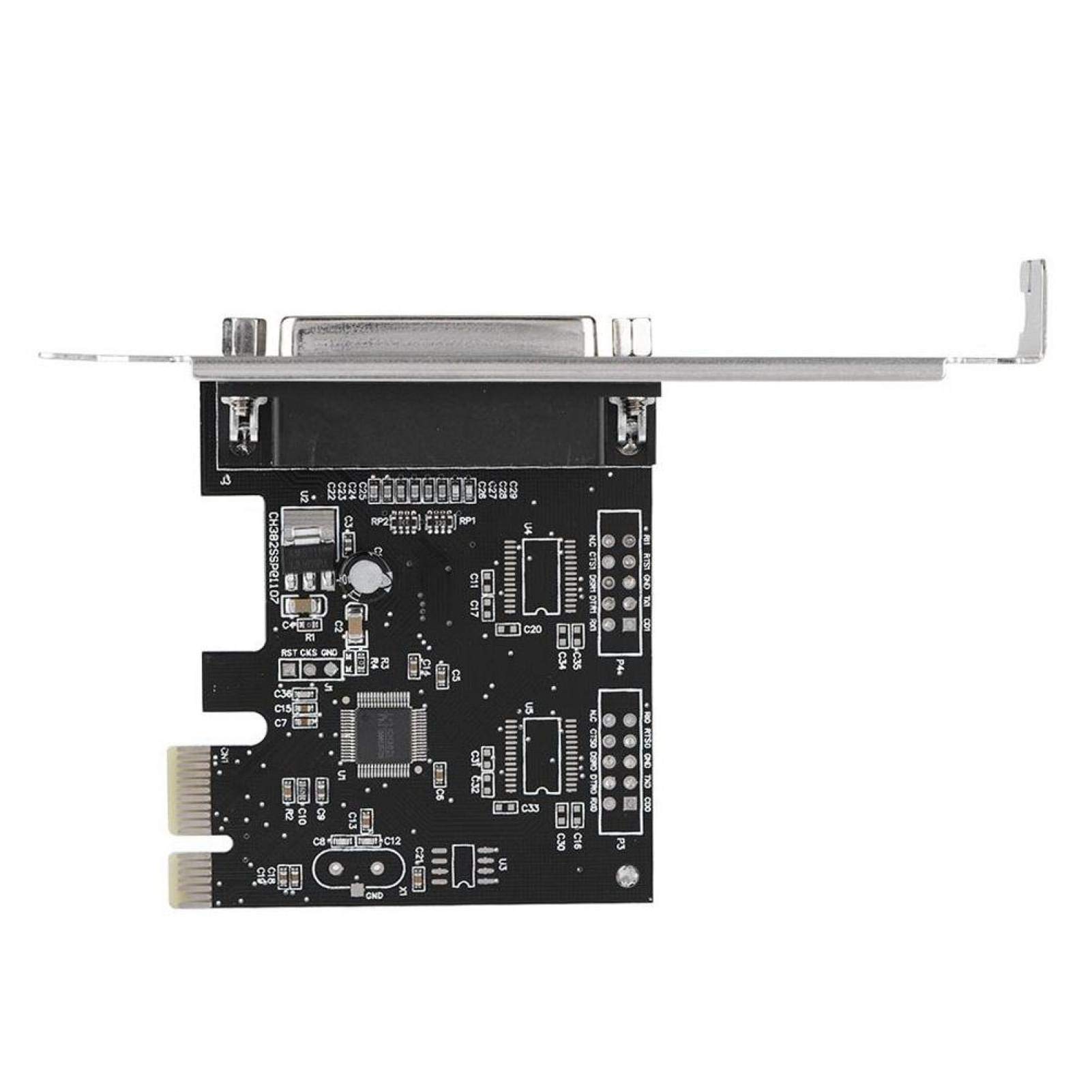 Carte LPT, PCI-E-to- Port parallèle (25 Trous) 9805 Chip PCI Express Single Parallel Port Card, Prise en Charge de pour et pour Linux, Convient aux imprimantes/programmeurs/scanners, etc.