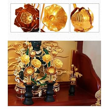 Amazon｜WILLRAY 常花 セット 花立て お仏壇用仏具 蓮花 はすは