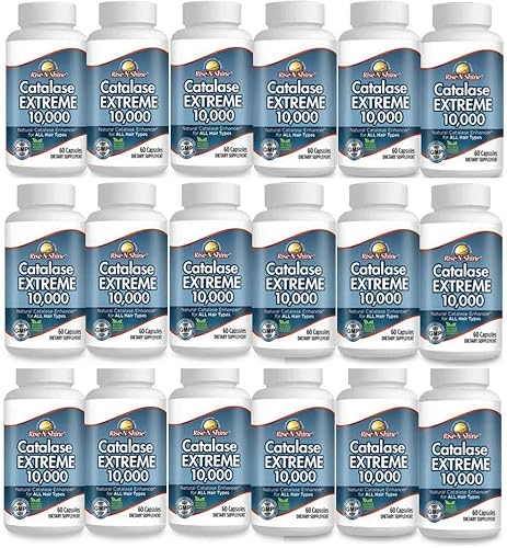 Miniatura 14 de Rise-N-Shine Catalase Extreme Supplement 10,000 - Suplemento con Saw Palmetto, Biotina, Fo-Ti, PABA - Suplementos capilares para un fuerte apoyo
