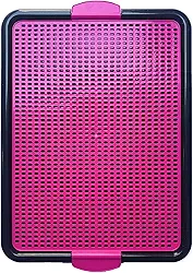 Sanitário Canino Xixi Dog Banheiro Pet Tapete Higiênico Cães Premium (Rosa)