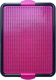 Sanitário Canino Xixi Dog Banheiro Pet Tapete Higiênico Cães Premium (Rosa)