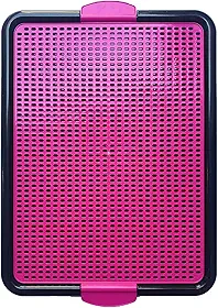 Sanitário Canino Xixi Dog Banheiro Pet Tapete Higiênico Cães Premium (Rosa)