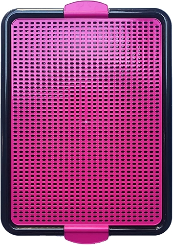 Sanitário Canino Xixi Dog Banheiro Pet Tapete Higiênico Cães Premium (Rosa)