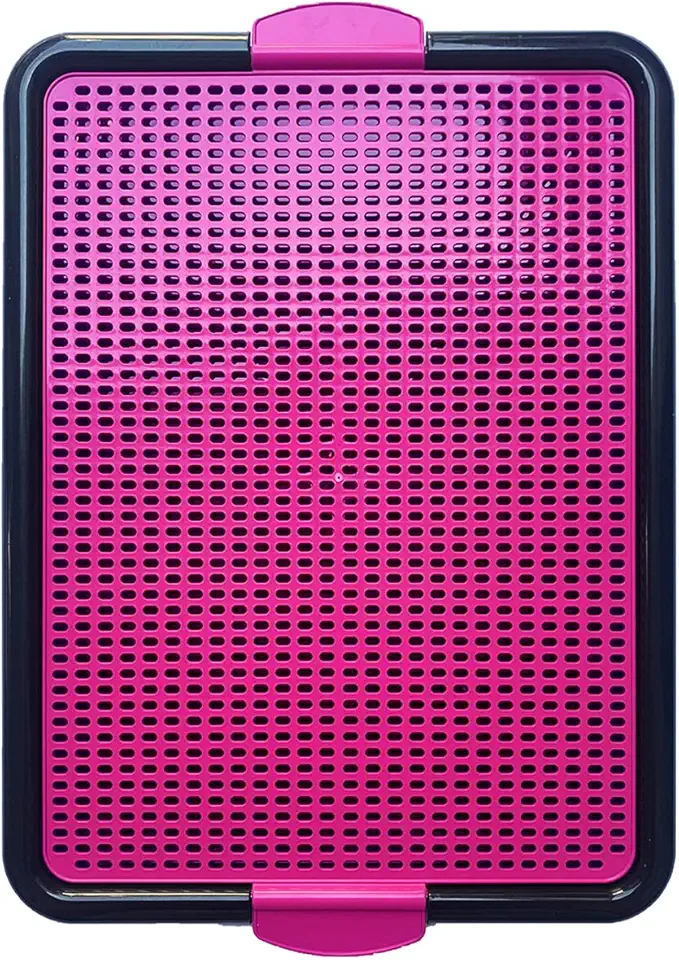 Sanitário Canino Xixi Dog Banheiro Pet Tapete Higiênico Cães Premium (Rosa)