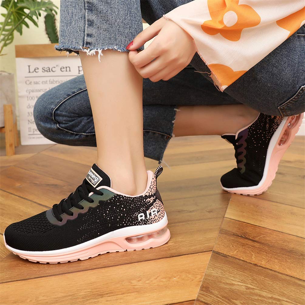 FLARUT Damen Sportschuhe Laufschuhe Herren Turnschuhe Luftpolster Trainers Running Leichte Schuhe Fitness Atmungsaktiv Gym Sneakers