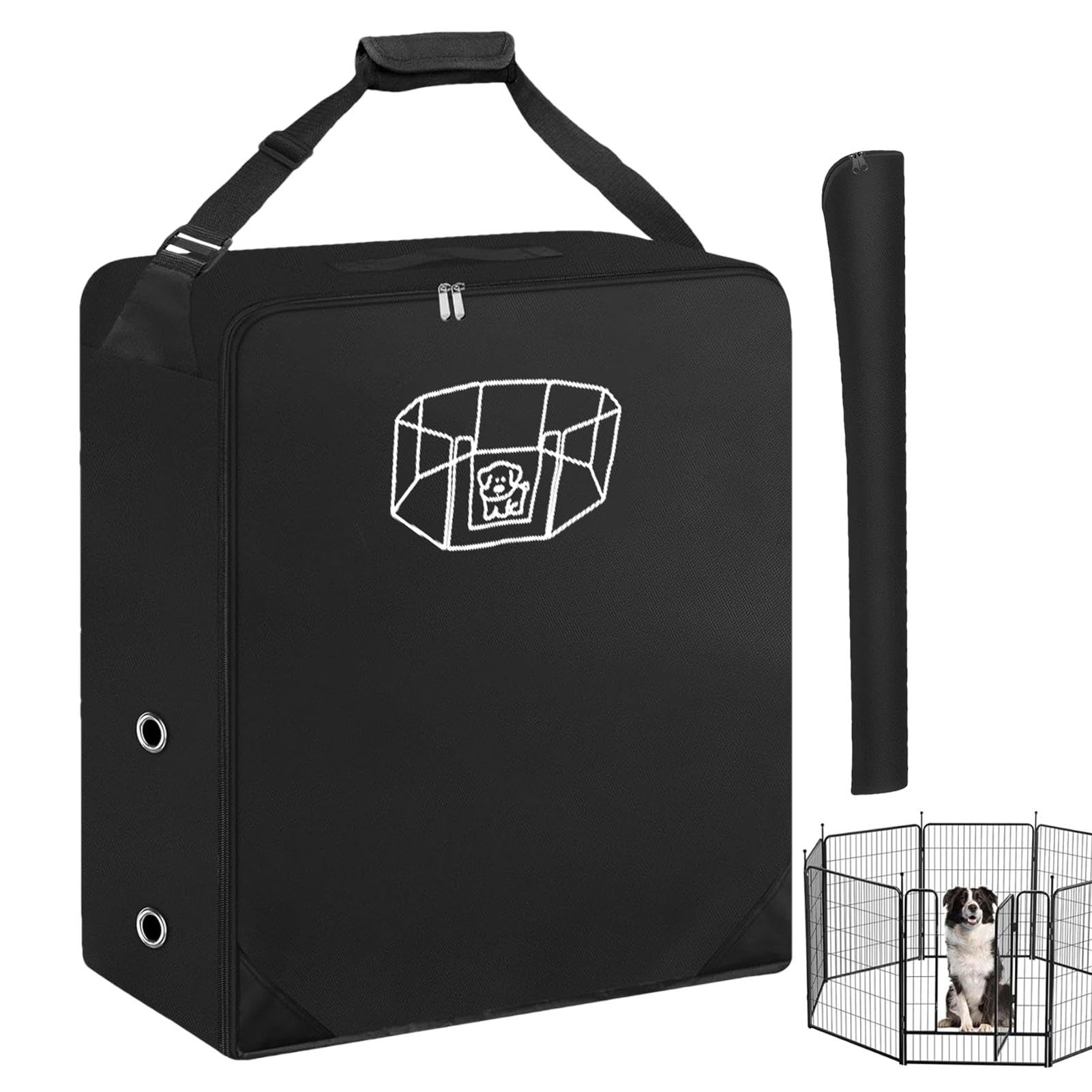 Wide Shoulder Strap Portable Dog Fence Bag | Travel Bag for Dog Playpens and Accessories | Portable Dog Pen Storage Bag | Convenient Carrier 71.88x20.07x82.8cm for Picnic Gear and Toys