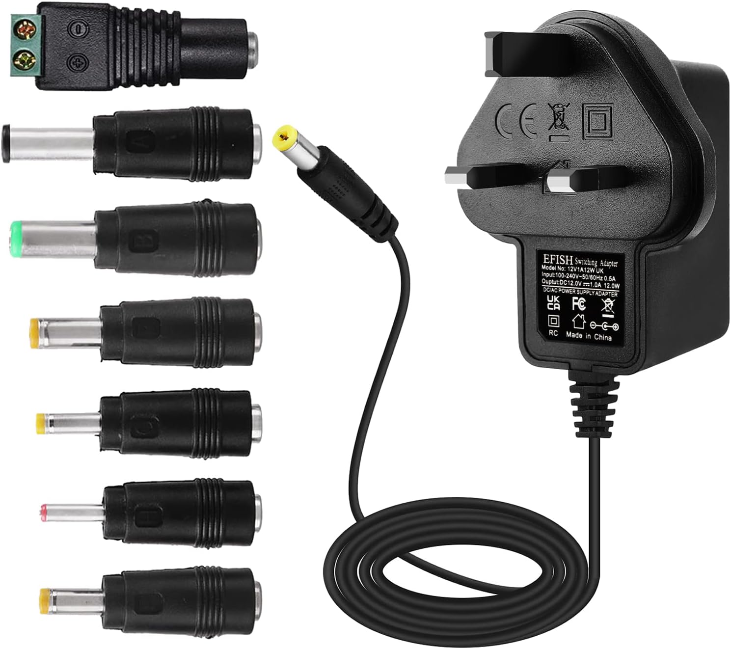 UL Listed ] Security-01 AC 100-240V To DC 12V 1A 12W Power Supply Adapter 5 5mm X 2 1mm 12 Volt Power Adapter Transformers For Cctv Camera Speaker Router Printer Keyboard