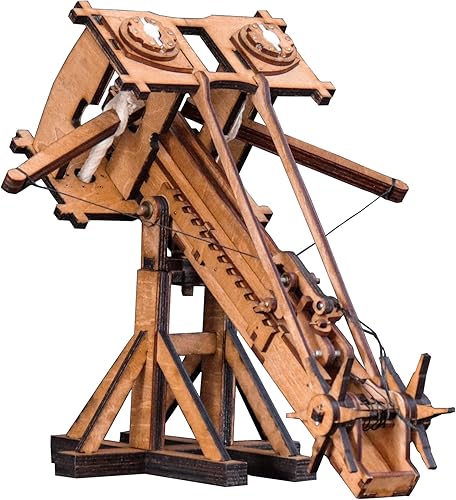 YAQUMW La mini balista romana Europa Medieval Siege Chariot Catapulta de madera DIY rompecabezas 3D Kits de modelos Proyectos STEM Juguetes de mesa disponible en Yaxa Costa Rica