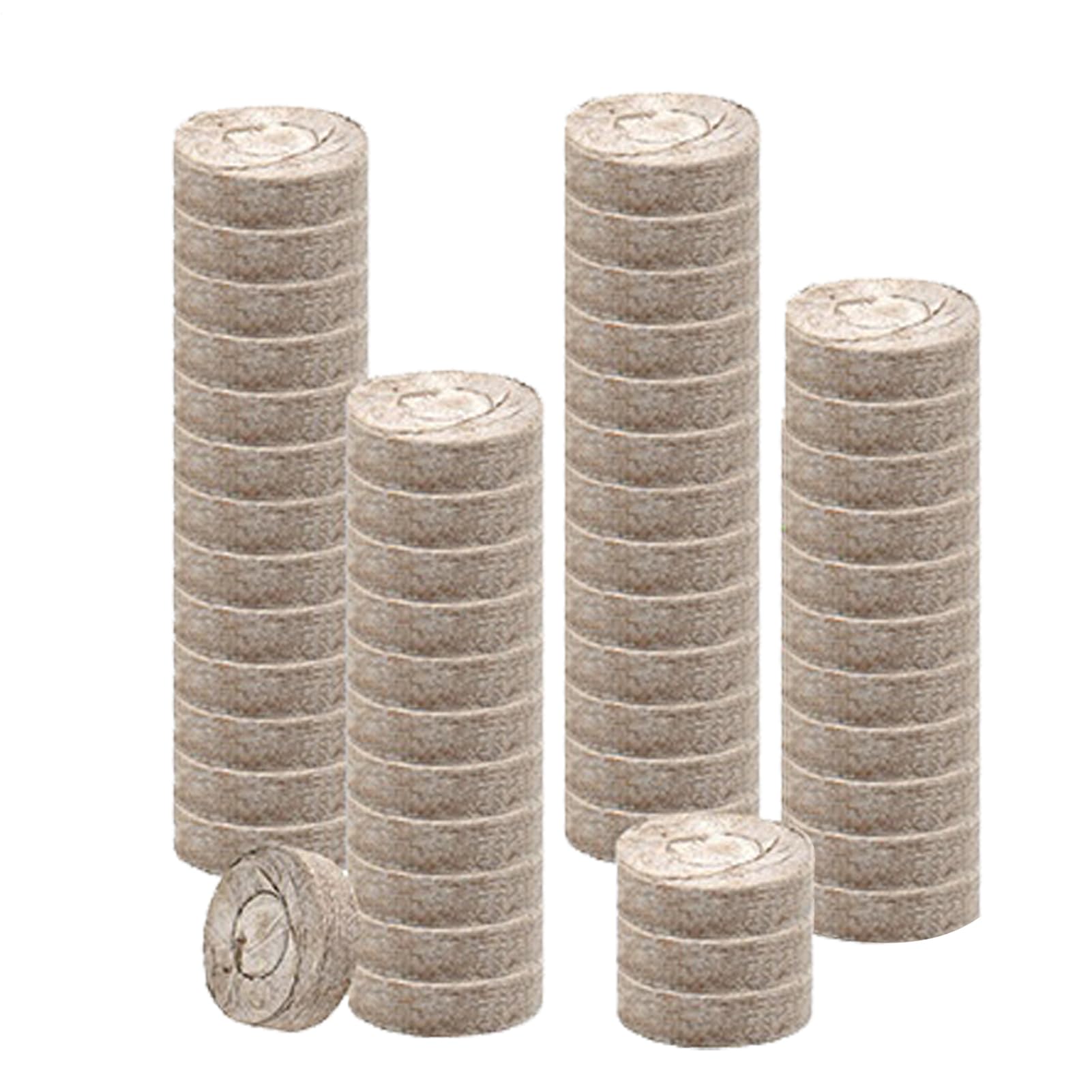 Tierra Vegetal | 100 Unidades Abono Orgánico,30 mm Sustrato Orgánico de Turba para Plantas de Interior | para Exterior, Hortalizas, Flores, Árboles, Cactus, Orquídeas, Bonsái, Monstera