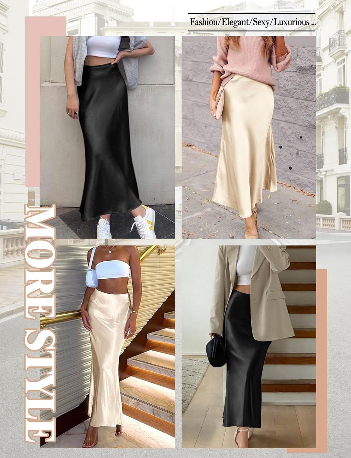 Saia midi de cetim feminina, saia evasê de cintura alta com elegante bainha de sereia, Preto, G em promoção! Veja a oferta e mais achadinhos de Saias 5 Hoje é o melhor dia para comprar Saia midi de cetim feminina, saia evasê de cintura alta com elegante bainha de sereia, Preto, G com aquele preço maroto! Promoção! Aproveite a oferta! 5