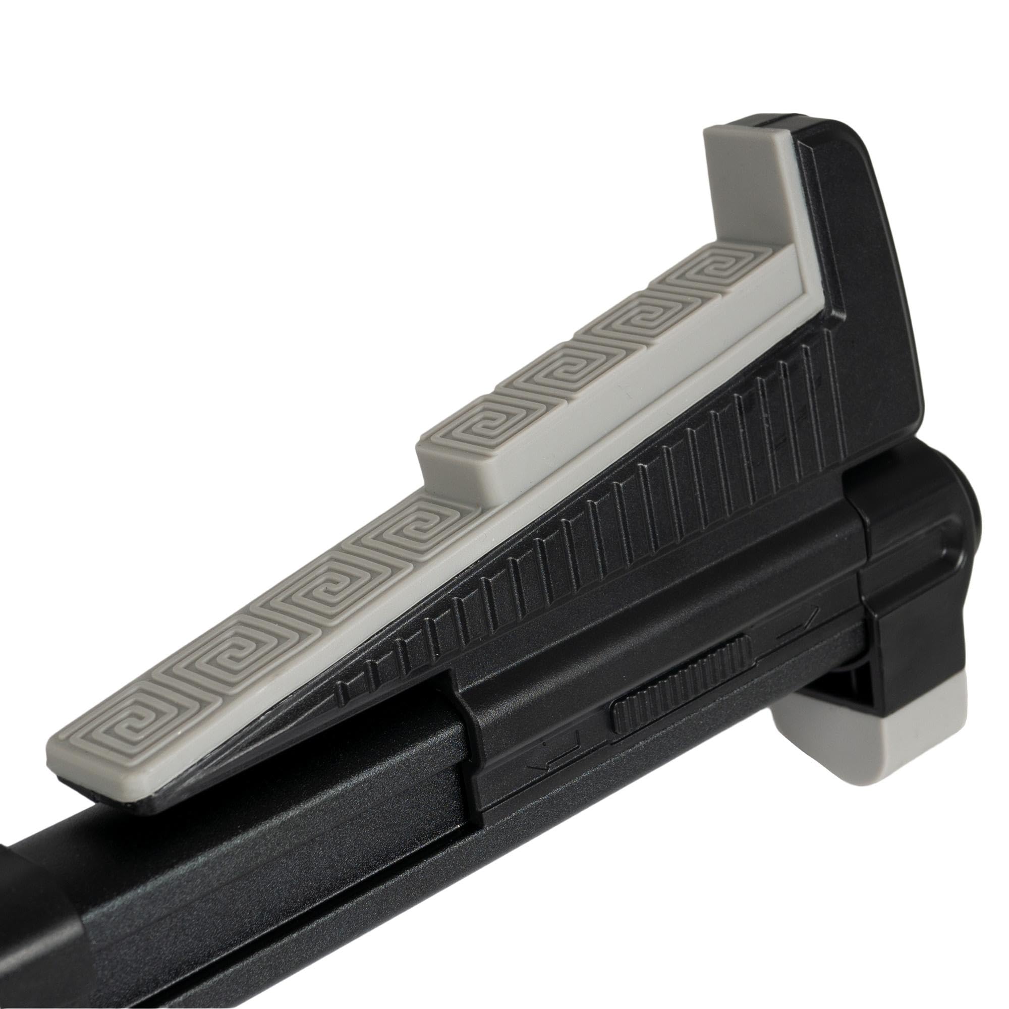 CASCHA Ukulelenständer aus Aluminium, verstellbarer und klappbarer Ständer mit rutschfesten Gummifüßen, A-Form, Schwarz – Ideal für Konzert-Ukulelen und Kinder