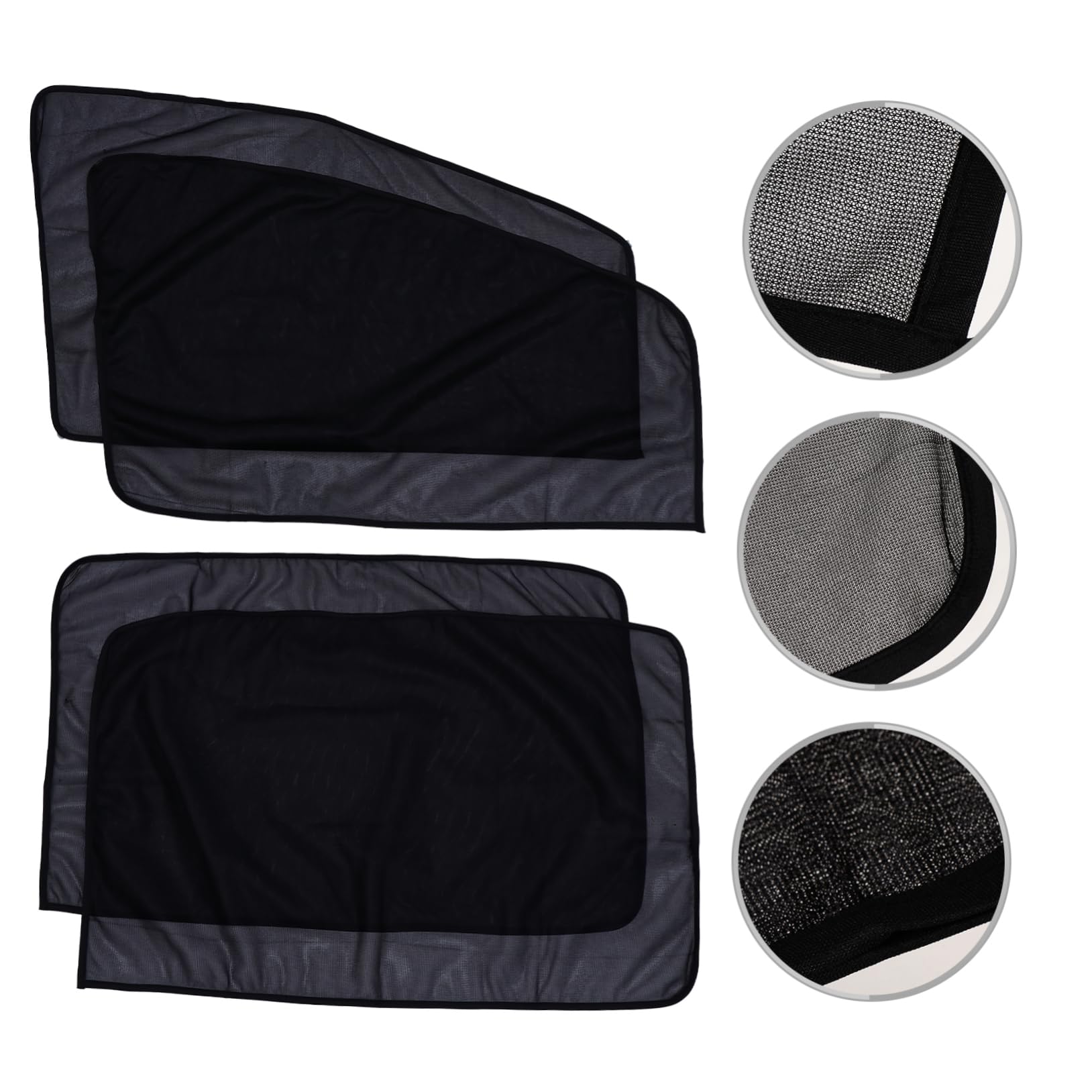 PartyKindom 3juegos Cortina Magnética para Ventanas De Coche Protección Solar Lateral Absorción Directa Reducción De Calor y Deslumbramiento De Imánes para Viajes Familia y Mascotas
