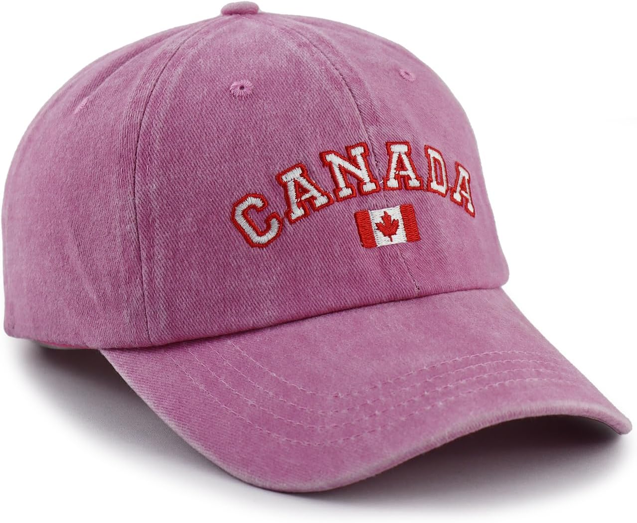 Canada Hats for Men Women, Adjustable Embroidered Cotton Canadian Baseball Cap - Image 2