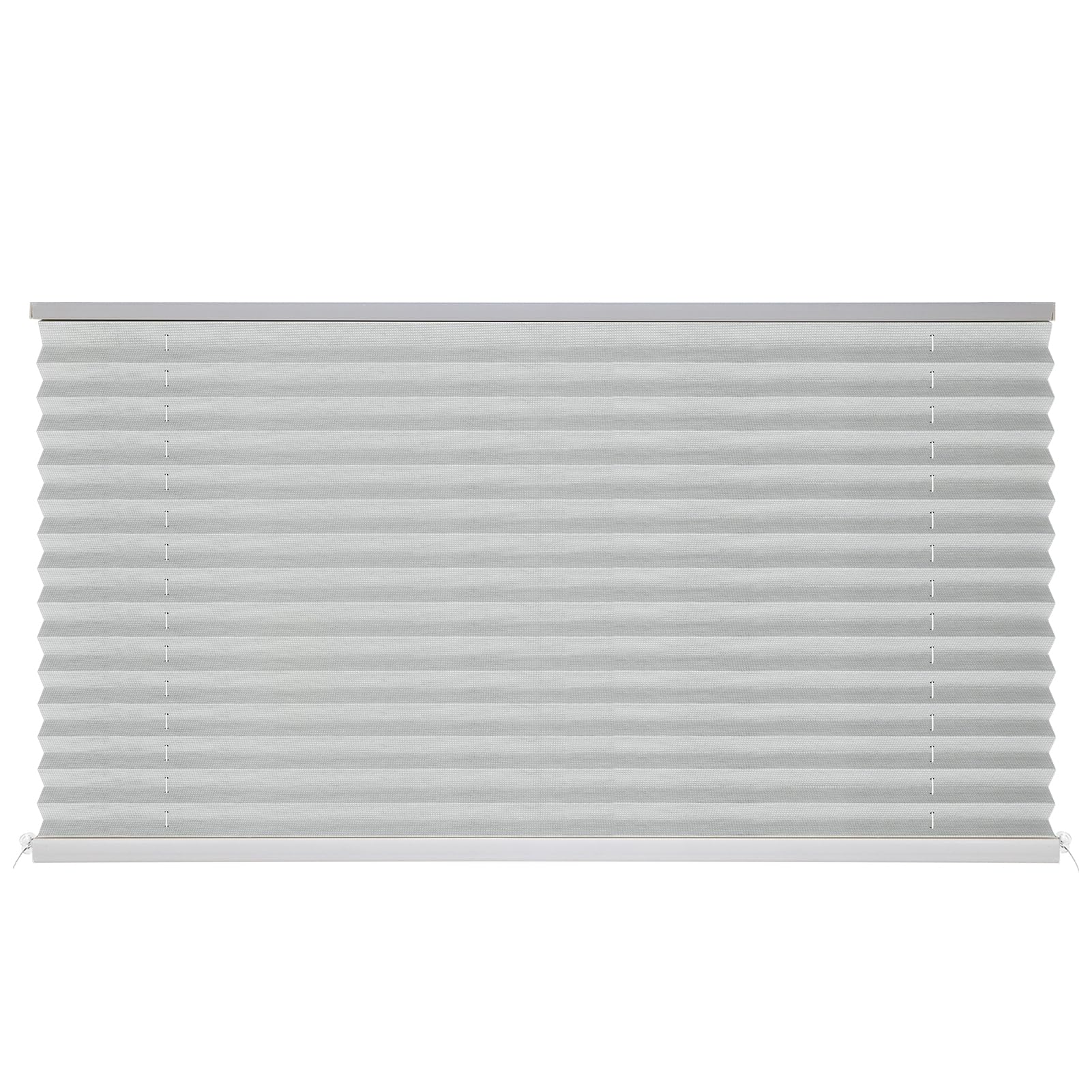novino rv blinds pleated shades,camper window blinds,rv window shade for camper travel trailers motorhome motor coach-50 w x 24" l,gray
