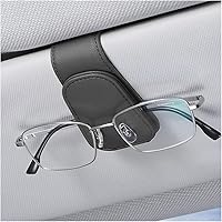 Vista 23 de zipelo Soporte para gafas de sol para visera solar de automóvil, 2 piezas de gancho magnético de cuero para gafas, clip de montaje para gafas de sol