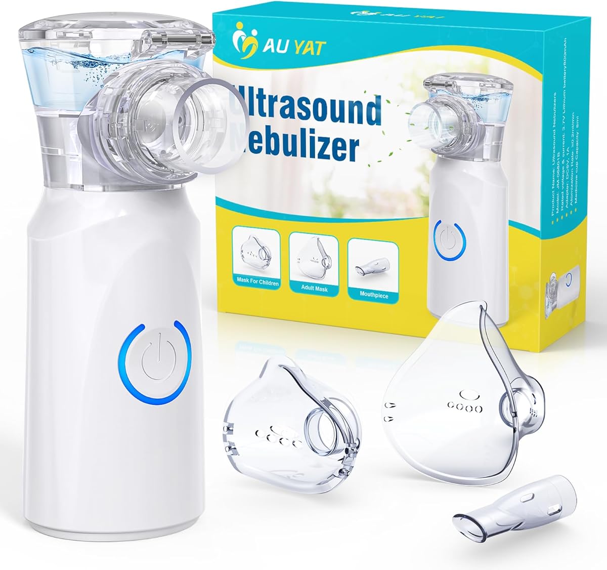 Inhalationsgerät Maschine für Erwachsene, Wiederaufladbare Tragbare Inhaliergeräte für Erwachsene und Kinder, Leise Inhalator für Kinder