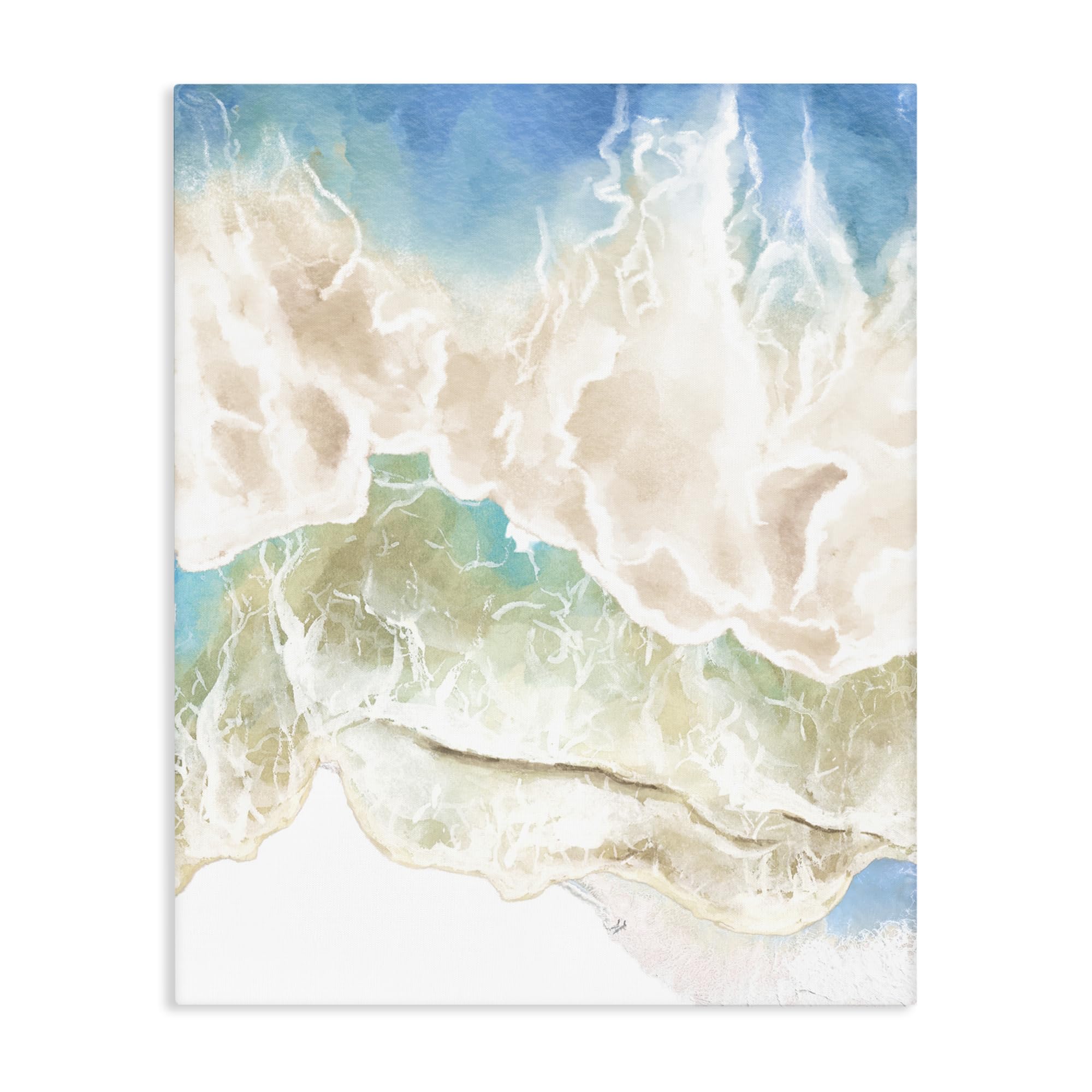 Stupell Industries 'Washed Away Tide Abstract', Canvas Art, 24 x 30 Inches, Easy to Hang and Sturdy, Made in USA, by Jesse Keith