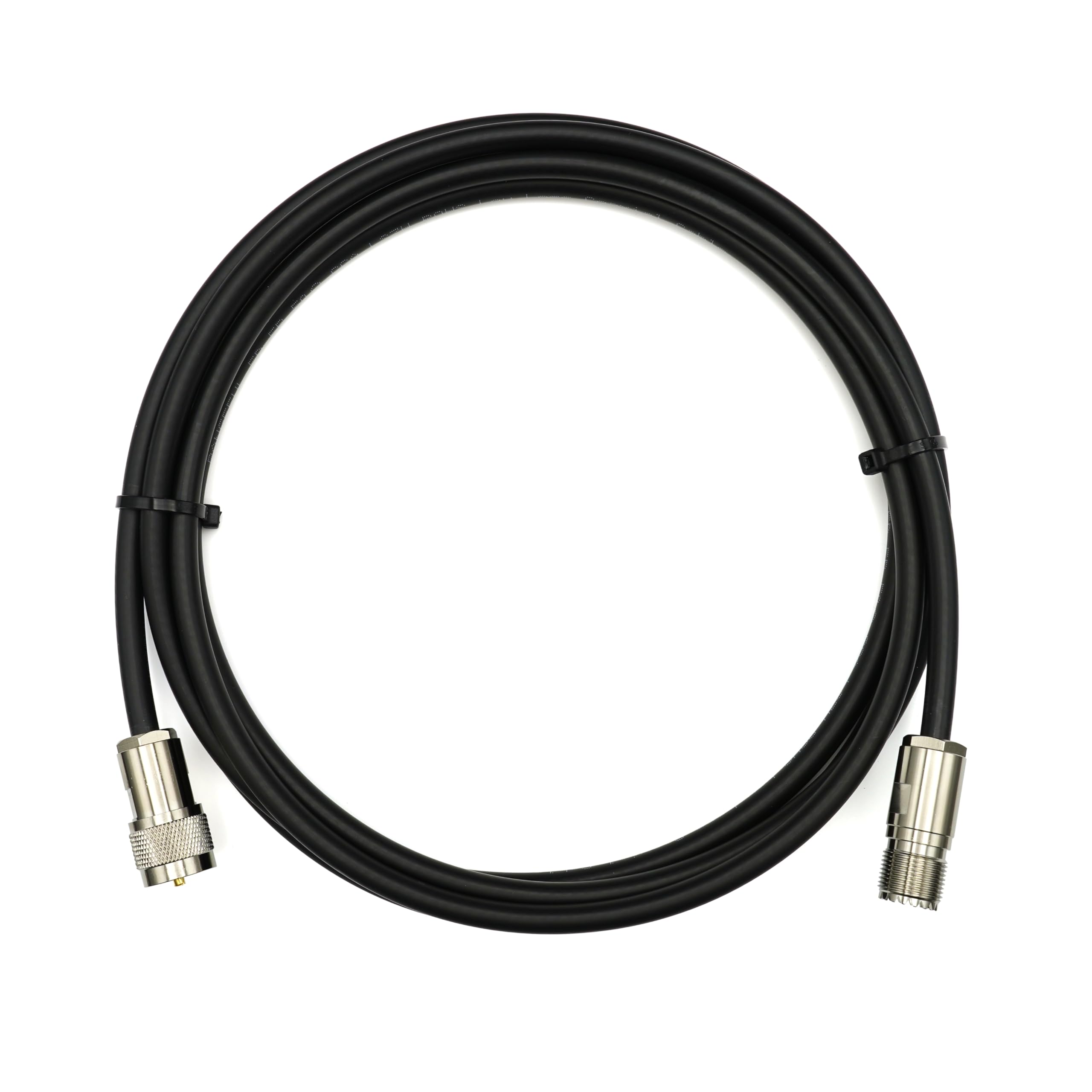 PL259 a SO239 15m UHF Cable Coaxial (50 Ohm) – Impermeable – conector PL-259 Macho Hembra cable antena – para HAM Emisora CB Radio VHF Marina WiFi Analizador Medidor SWR Walkie Talkie