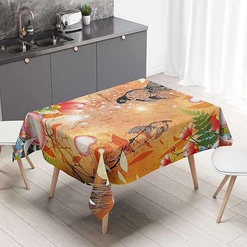 Miniatura 9 de African Trees Manteles De Mesa De Tela para Fiestas Small Picnic Table Kitchen Dinning 30 X 30 Inch