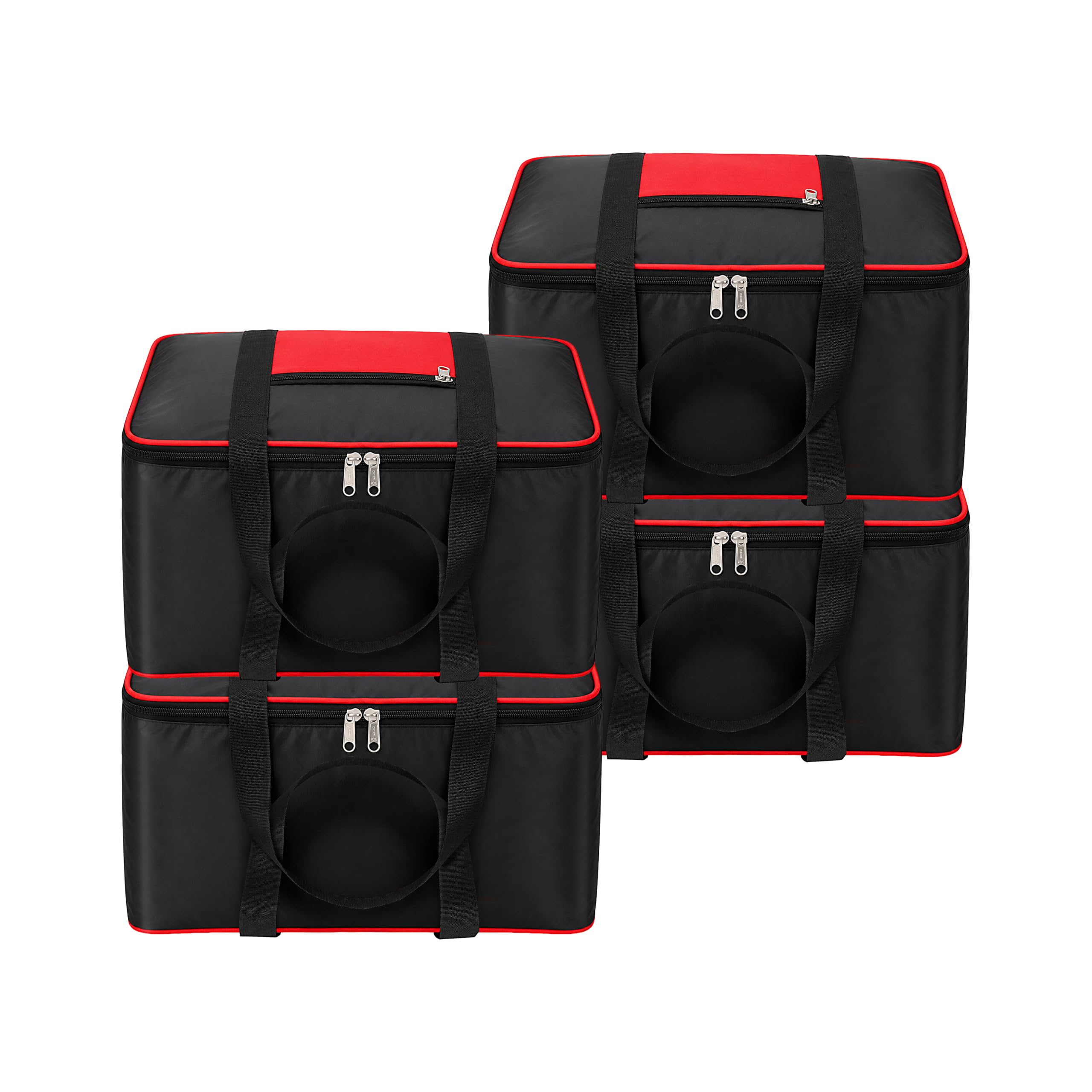 Storite 4 Pack Medium Size Polyester Foldable Underbed Storage Bag