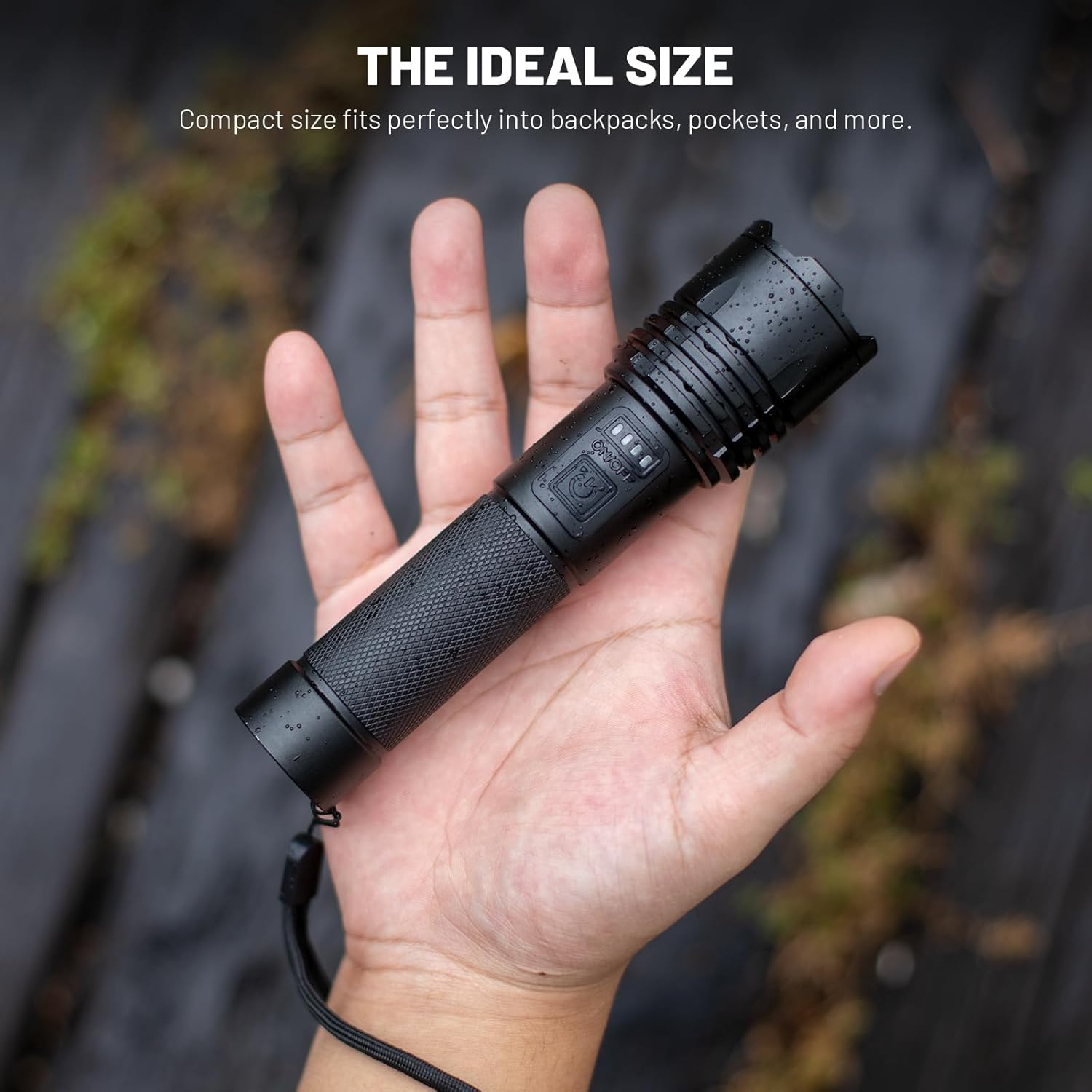 azamine Rechargeable Flashlight High Lumens, 990000LM LED Flashlights Super Bright with 3 Modes, IPX6 Waterproof Powerful Handheld Flash Light for Camping, Hiking, Home
