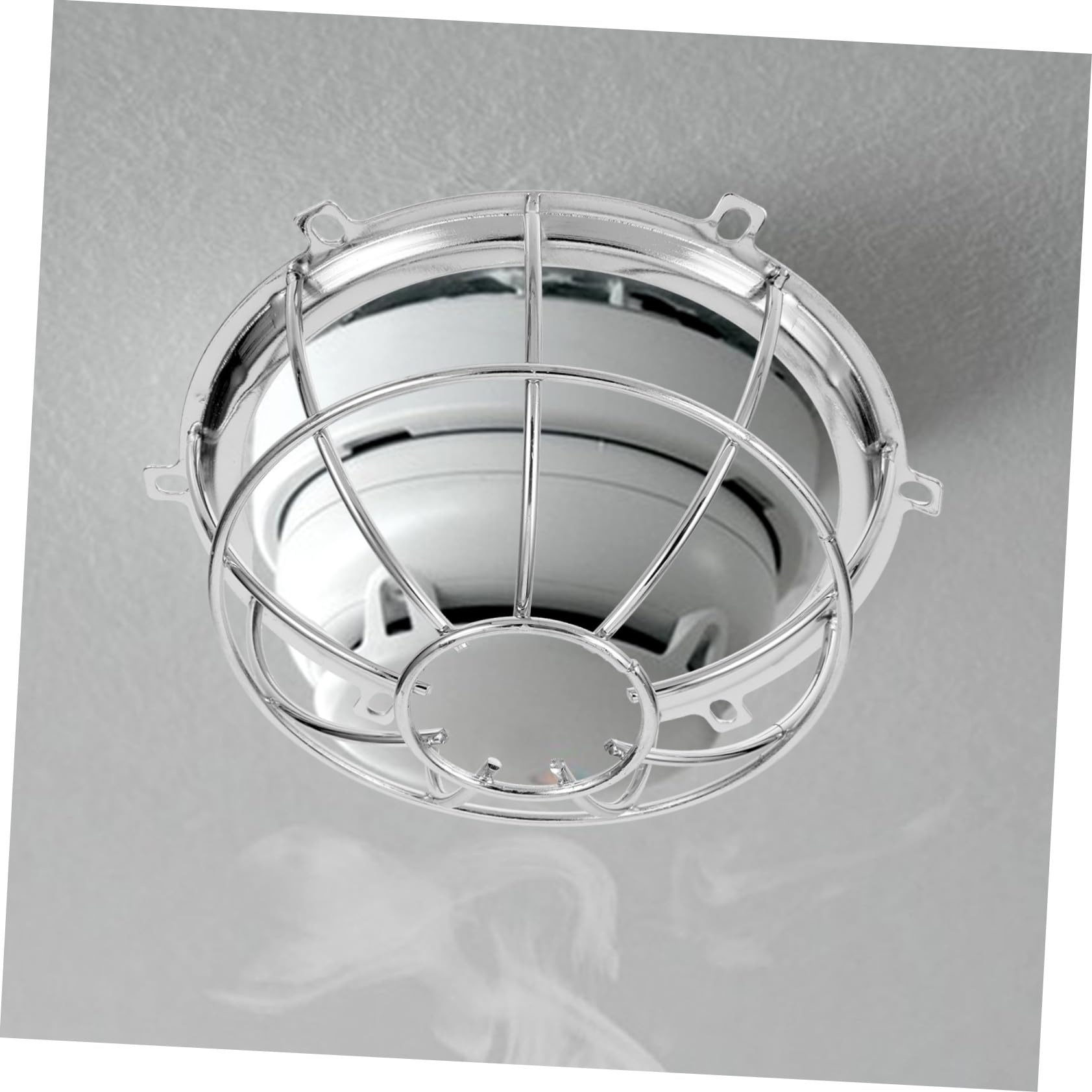 Hohopeti 4 Piezas Protector Metálico para Detector de Alarma Resistente y Decorativo Protectora para Avisador de Humos Jaula para Rociadores Incendios Instalación Rápida y Duradera para
