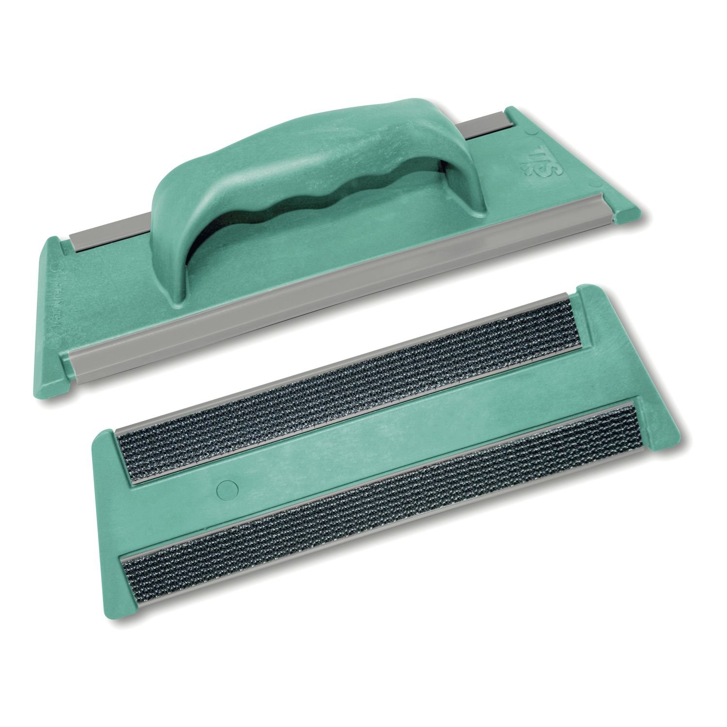 TTS Cleaning - Herramienta 00008702, 30 cm. con sistema velcro y mango, color verde
