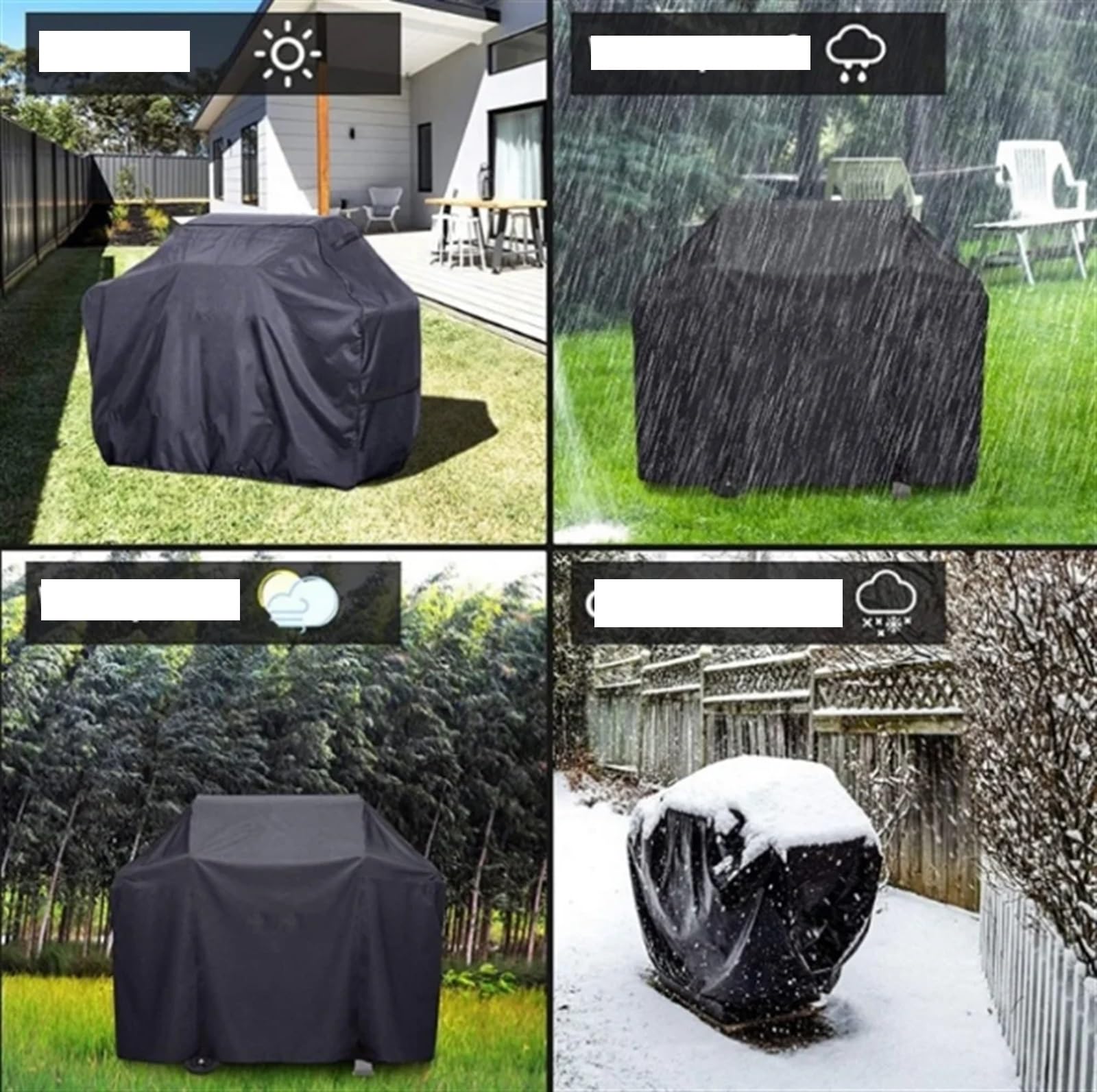 Funda Barbacoa Exterior Impermeable Cubierta Resistente For Parrilla De Gas For Barbacoa, Accesorios Al Aire Libre, Grande(L-170X61X117CM)